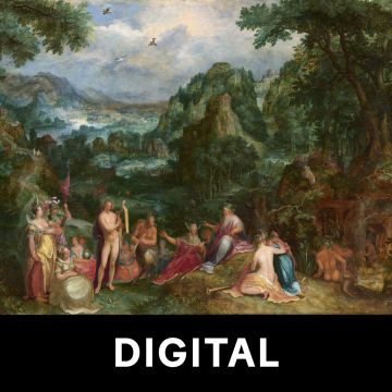 Gemälde Landschaft mit dem Urteil des Midas, Hinweis Digital
Foto von Estel/Klut