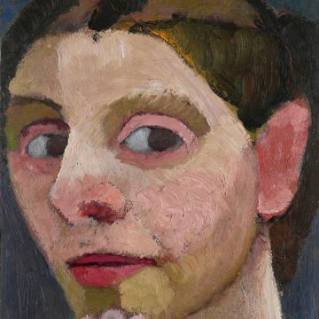Paula Modersohn Becker; Selbstbildnis mit Hand am Kinn 1906/07 © Landesmuseum Hannover/ARTOTHEK und Munchmuseet, Oslo